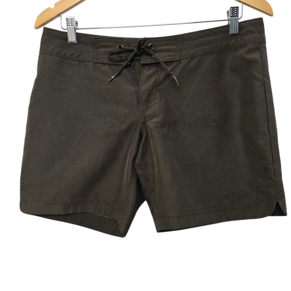 Rip Curl Brown Board Shorts Women’s Size 5 | Y2K Surf Beachcore Skater